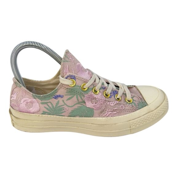 Converse Chuck 70 'Palm Print' Embrodiered Low Top Sneaker Mens 5 Womens 7 - Picture 2 of 8